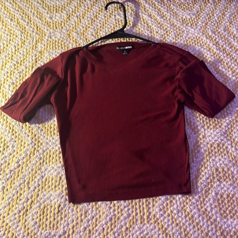 Long sleeve fashion nova crop top